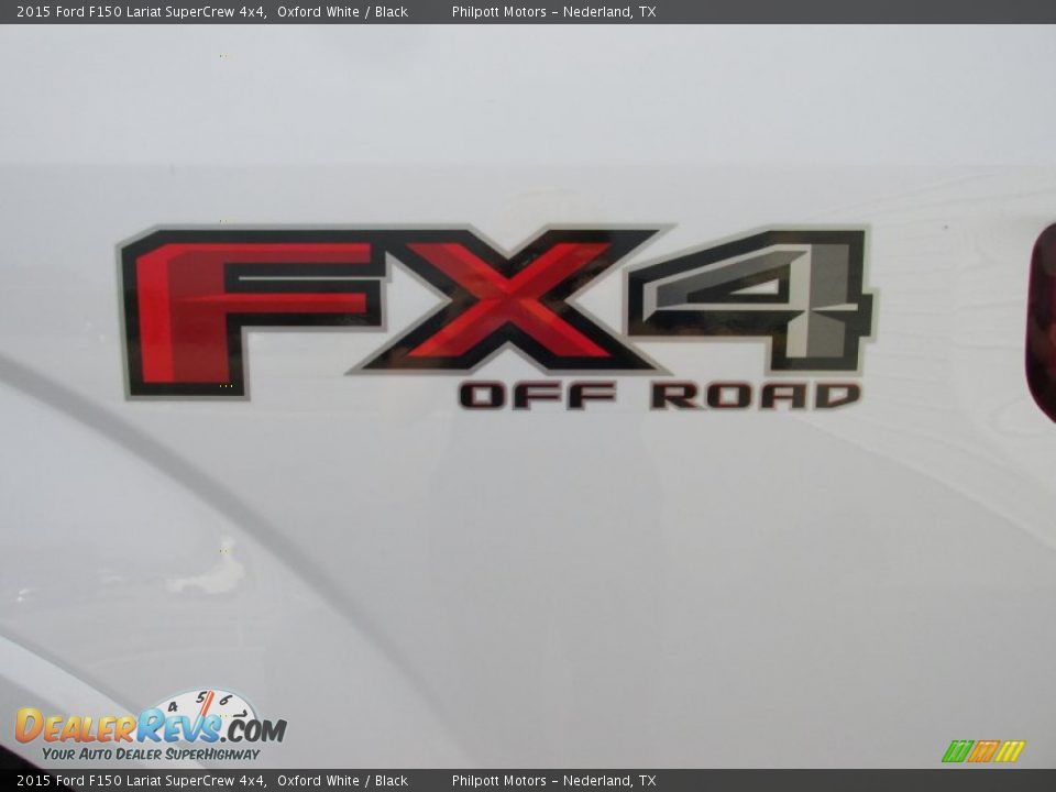 2015 Ford F150 Lariat SuperCrew 4x4 Oxford White / Black Photo #17