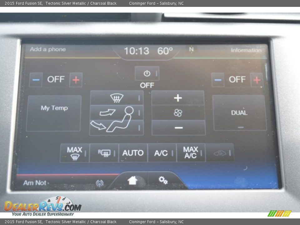 2015 Ford Fusion SE Tectonic Silver Metallic / Charcoal Black Photo #14