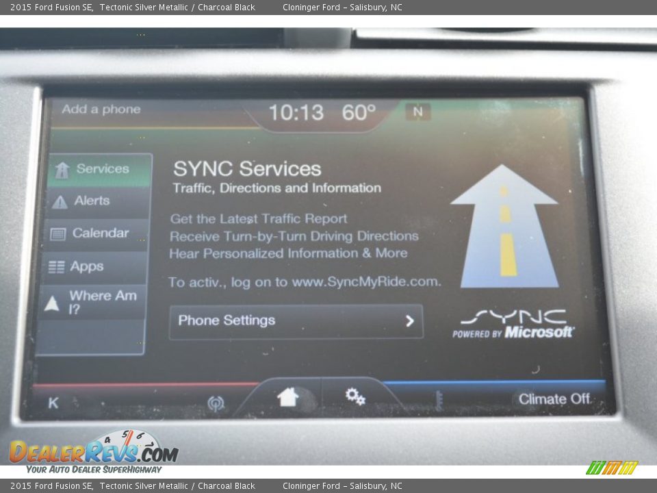 2015 Ford Fusion SE Tectonic Silver Metallic / Charcoal Black Photo #15