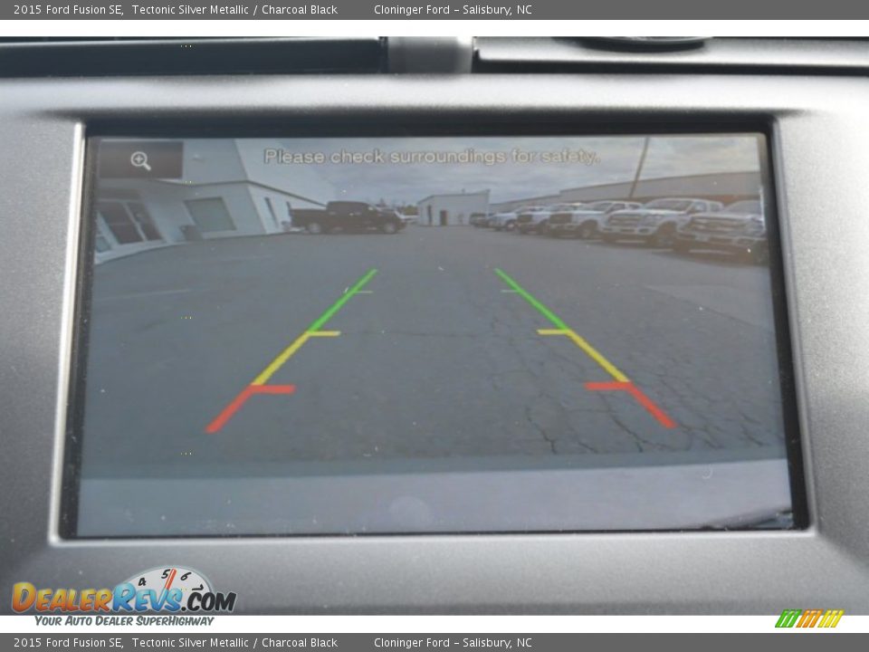2015 Ford Fusion SE Tectonic Silver Metallic / Charcoal Black Photo #16