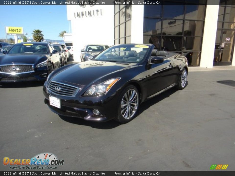 2011 Infiniti G 37 S Sport Convertible Limited Malbec Black / Graphite Photo #1