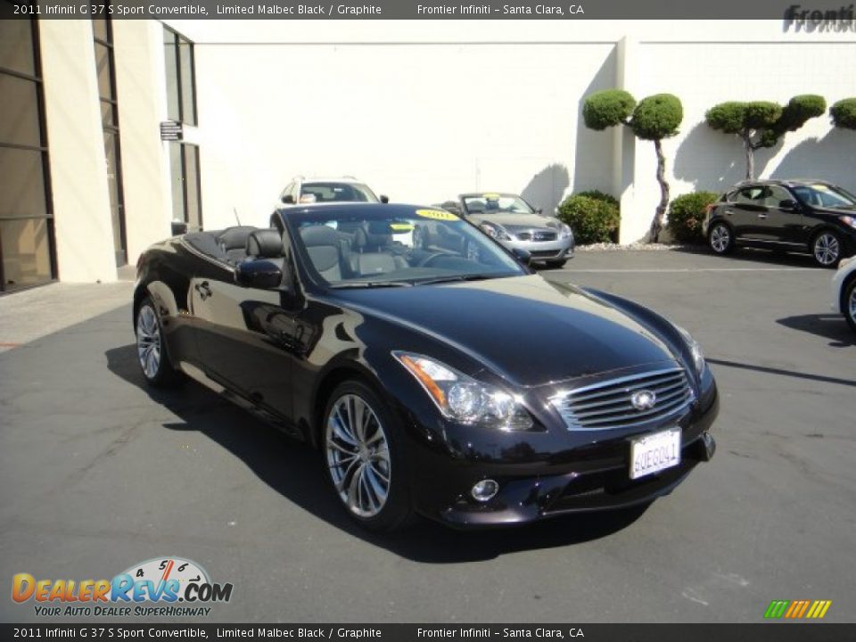 2011 Infiniti G 37 S Sport Convertible Limited Malbec Black / Graphite Photo #3