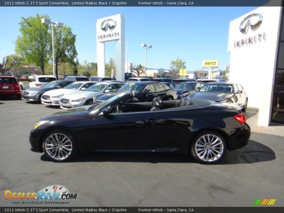 2011 Infiniti G 37 S Sport Convertible Limited Malbec Black / Graphite Photo #4