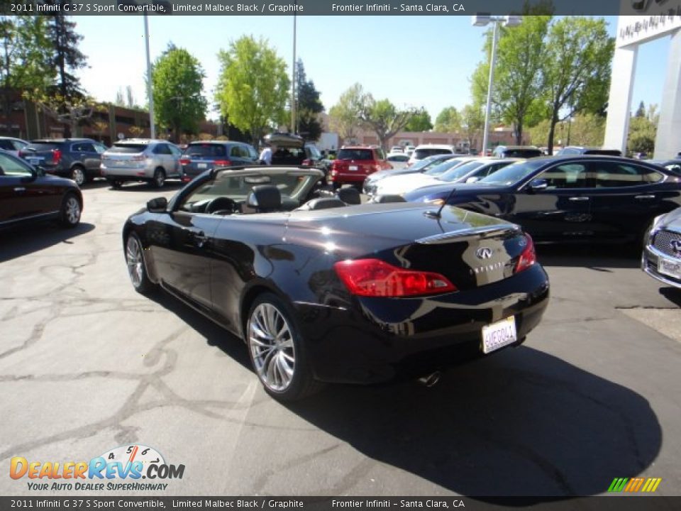 2011 Infiniti G 37 S Sport Convertible Limited Malbec Black / Graphite Photo #5