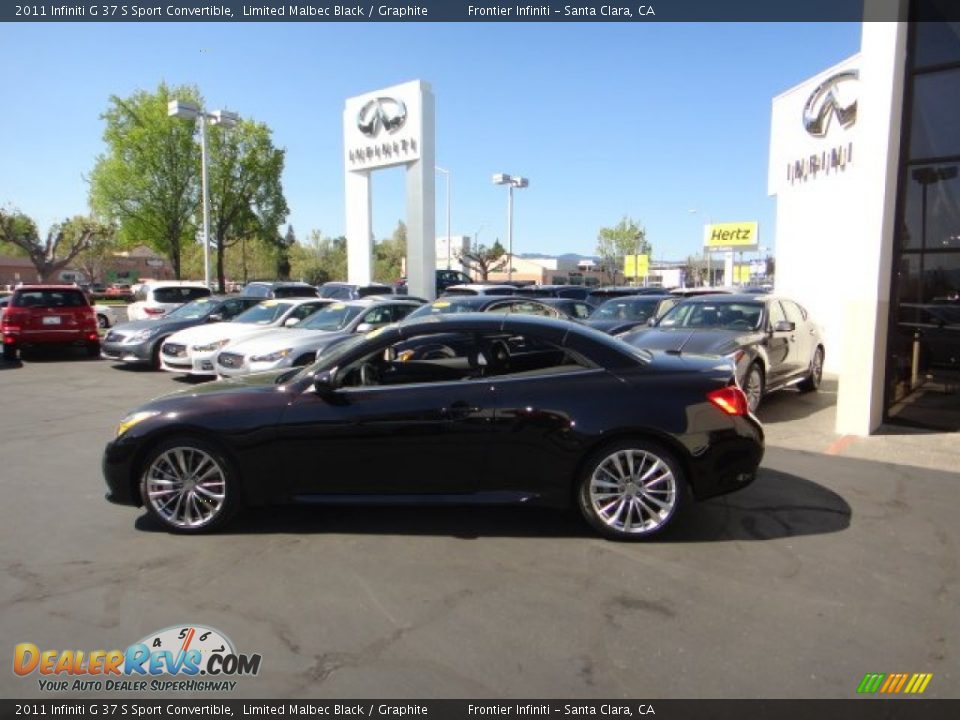 2011 Infiniti G 37 S Sport Convertible Limited Malbec Black / Graphite Photo #9