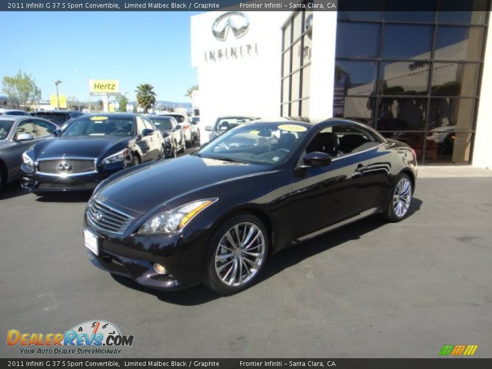 2011 Infiniti G 37 S Sport Convertible Limited Malbec Black / Graphite Photo #10