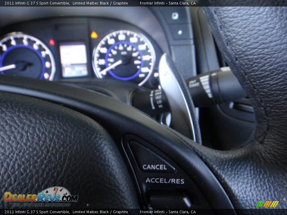 2011 Infiniti G 37 S Sport Convertible Limited Malbec Black / Graphite Photo #21
