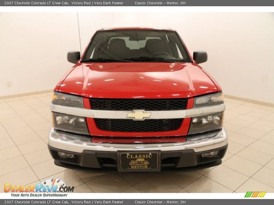 2007 Chevrolet Colorado LT Crew Cab Victory Red / Very Dark Pewter Photo #2