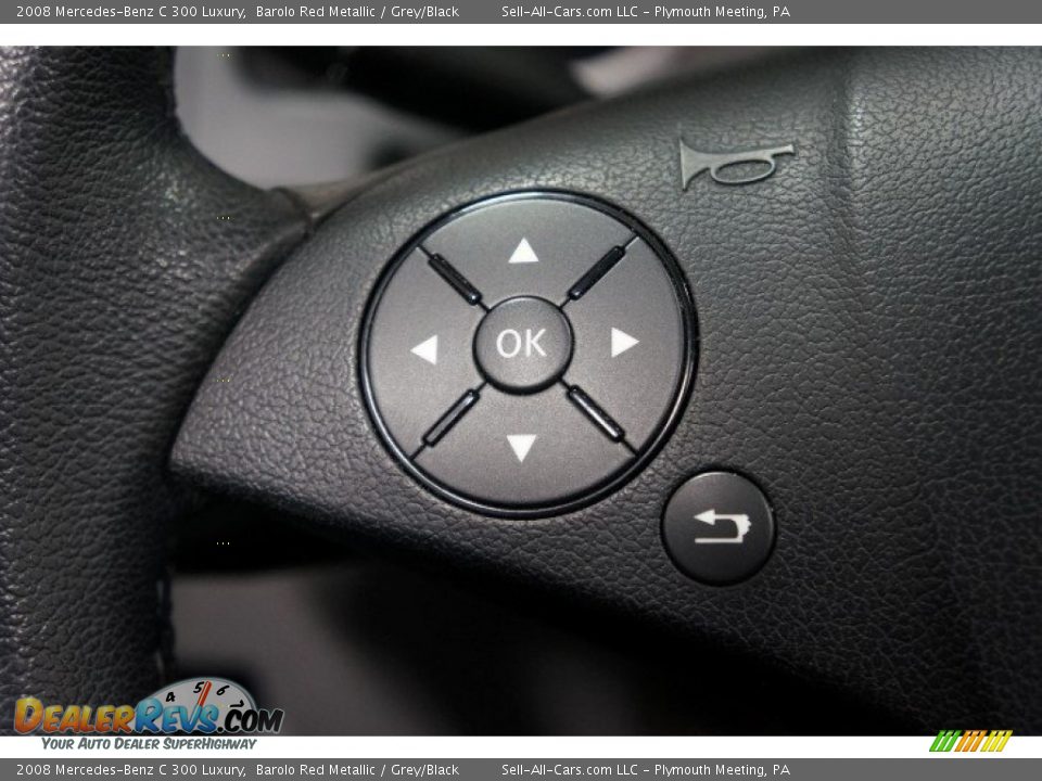 2008 Mercedes-Benz C 300 Luxury Barolo Red Metallic / Grey/Black Photo #24
