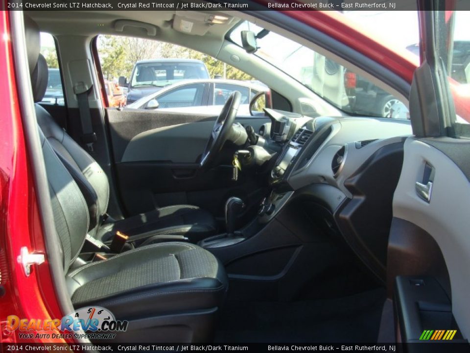 2014 Chevrolet Sonic LTZ Hatchback Crystal Red Tintcoat / Jet Black/Dark Titanium Photo #8