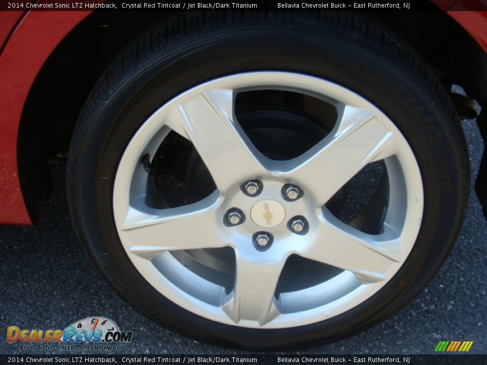 2014 Chevrolet Sonic LTZ Hatchback Crystal Red Tintcoat / Jet Black/Dark Titanium Photo #14