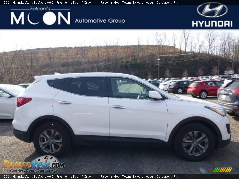 2014 Hyundai Santa Fe Sport AWD Frost White Pearl / Gray Photo #1