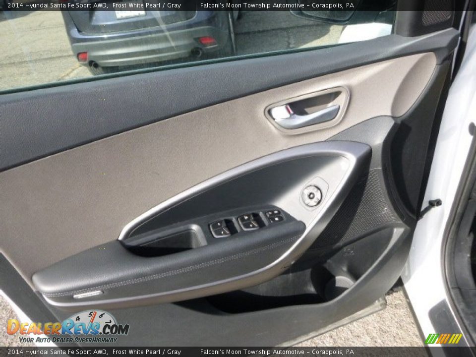 2014 Hyundai Santa Fe Sport AWD Frost White Pearl / Gray Photo #2