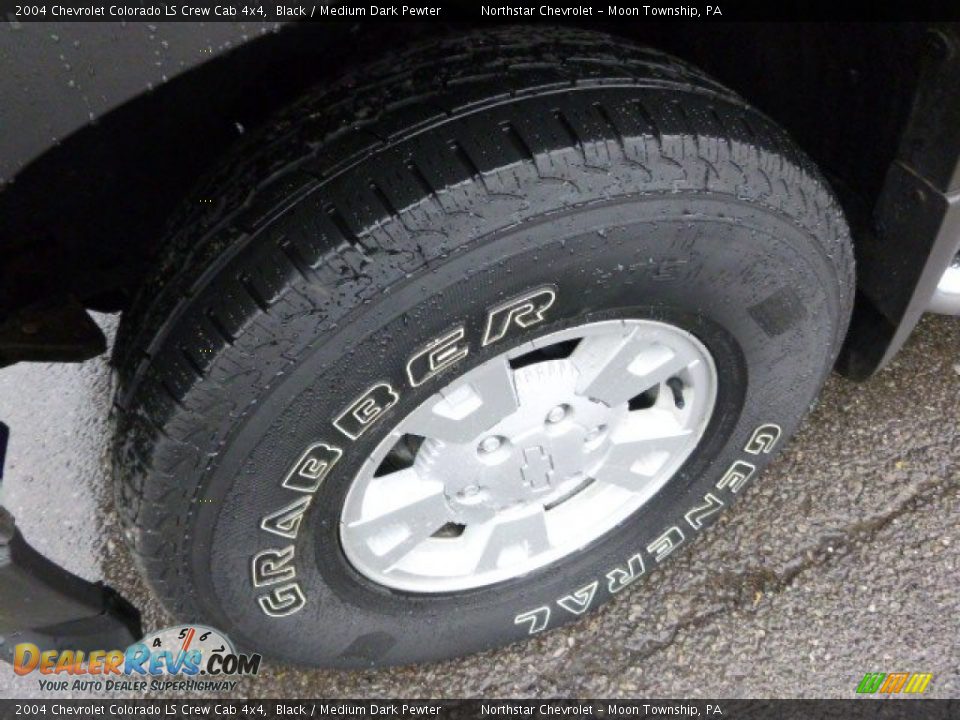 2004 Chevrolet Colorado LS Crew Cab 4x4 Black / Medium Dark Pewter Photo #7