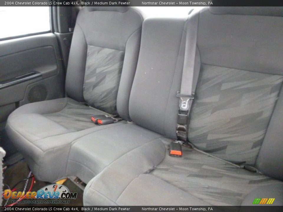 2004 Chevrolet Colorado LS Crew Cab 4x4 Black / Medium Dark Pewter Photo #9