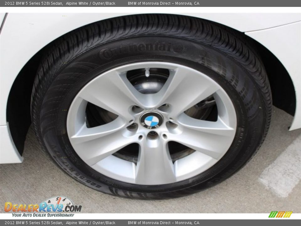 2012 BMW 5 Series 528i Sedan Alpine White / Oyster/Black Photo #20