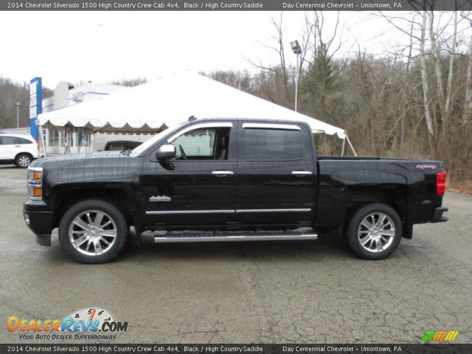 2014 Chevrolet Silverado 1500 High Country Crew Cab 4x4 Black / High Country Saddle Photo #2