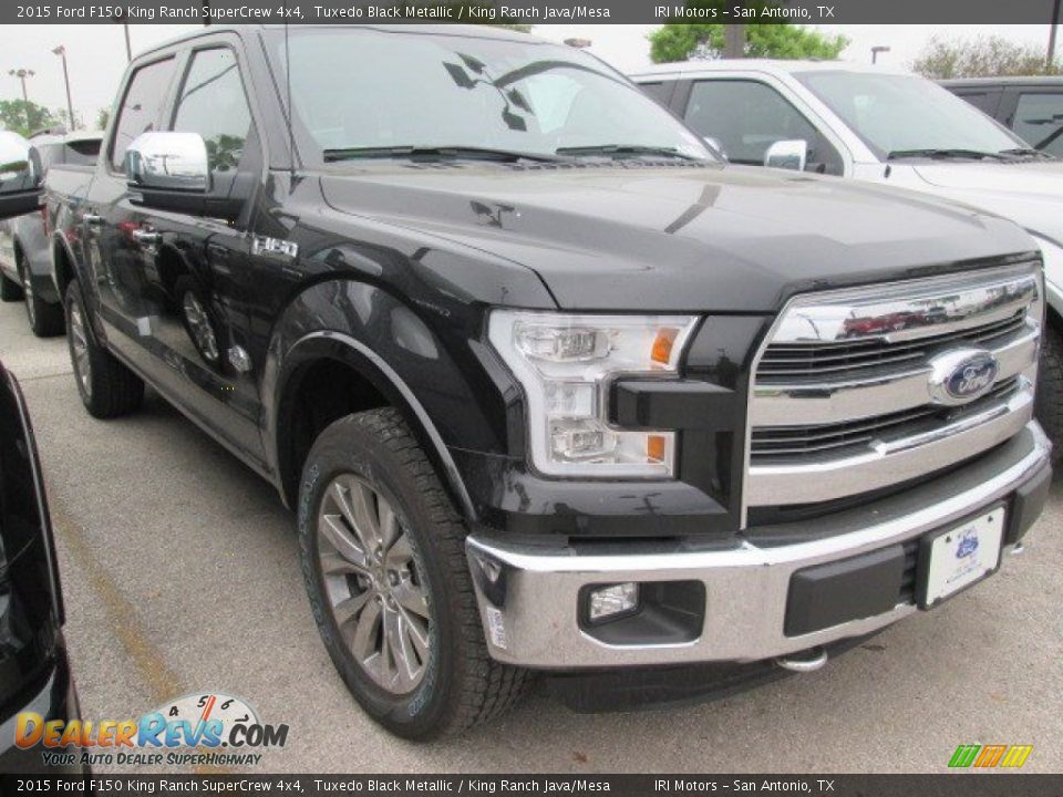 2015 Ford F150 King Ranch SuperCrew 4x4 Tuxedo Black Metallic / King Ranch Java/Mesa Photo #1
