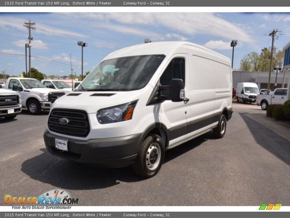 2015 Ford Transit Van 150 MR Long Oxford White / Pewter Photo #1