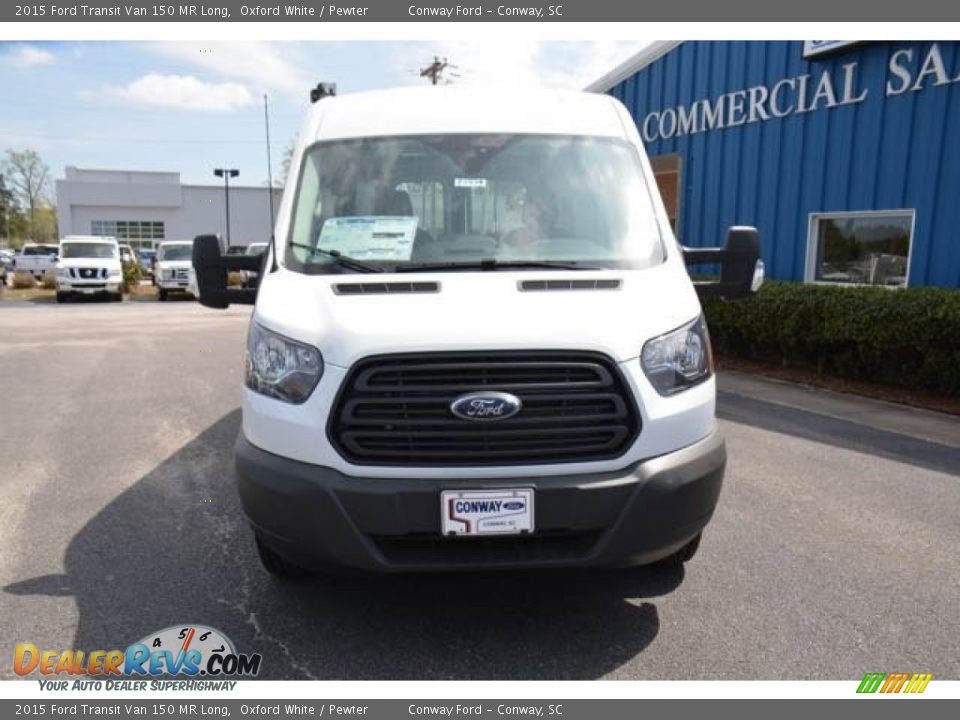 2015 Ford Transit Van 150 MR Long Oxford White / Pewter Photo #2
