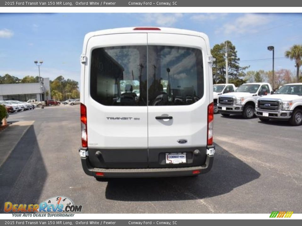 2015 Ford Transit Van 150 MR Long Oxford White / Pewter Photo #5