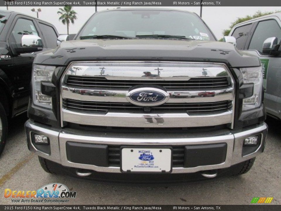 2015 Ford F150 King Ranch SuperCrew 4x4 Tuxedo Black Metallic / King Ranch Java/Mesa Photo #5