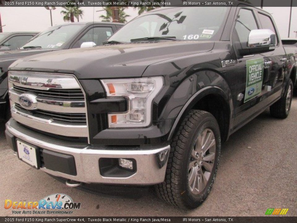 2015 Ford F150 King Ranch SuperCrew 4x4 Tuxedo Black Metallic / King Ranch Java/Mesa Photo #6