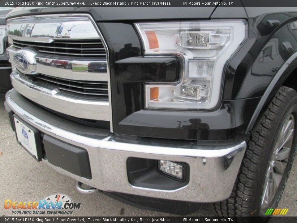 2015 Ford F150 King Ranch SuperCrew 4x4 Tuxedo Black Metallic / King Ranch Java/Mesa Photo #7