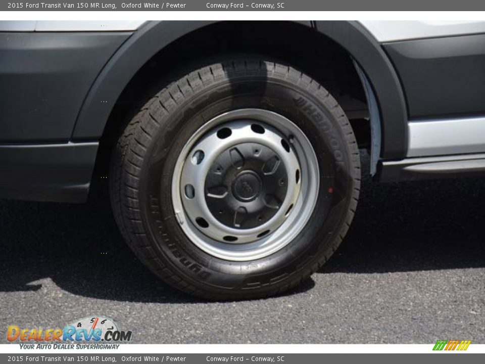 2015 Ford Transit Van 150 MR Long Oxford White / Pewter Photo #8