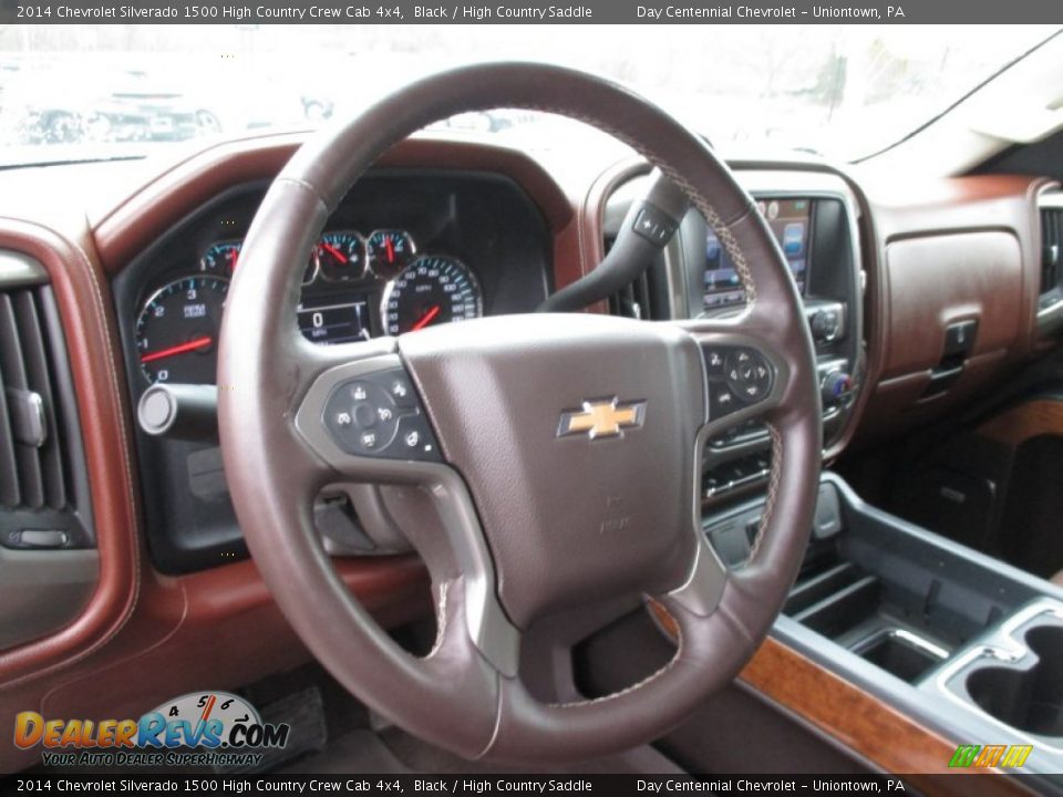 2014 Chevrolet Silverado 1500 High Country Crew Cab 4x4 Black / High Country Saddle Photo #25