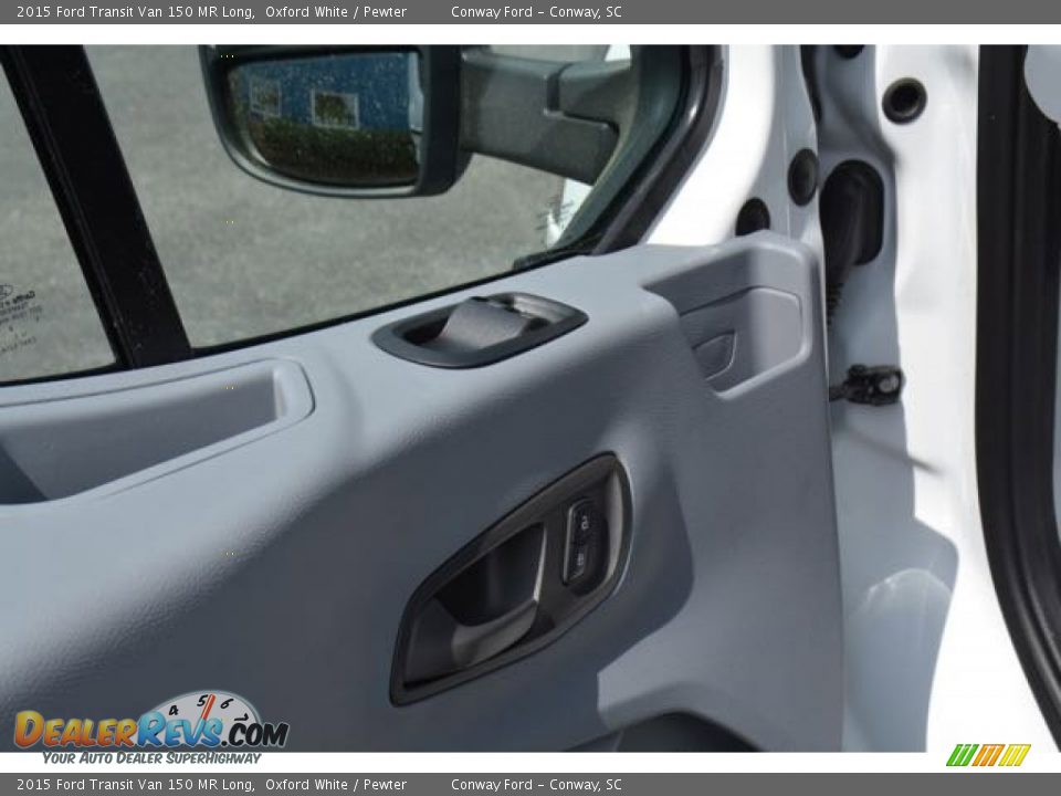 2015 Ford Transit Van 150 MR Long Oxford White / Pewter Photo #10