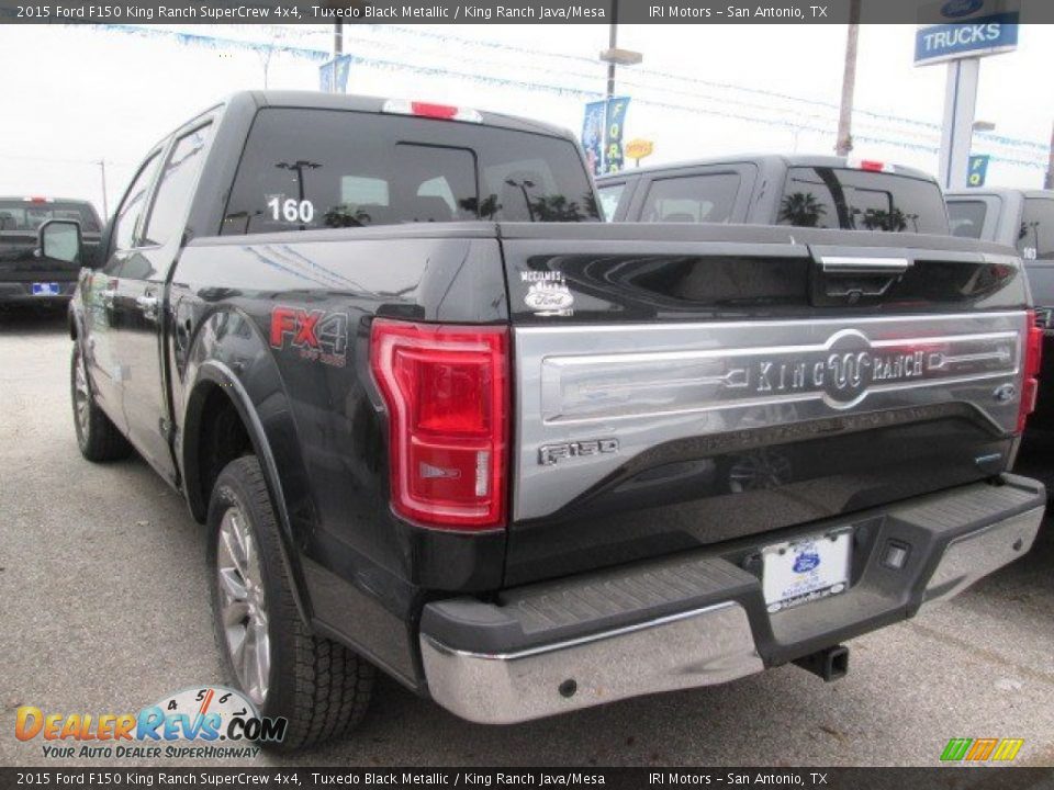 2015 Ford F150 King Ranch SuperCrew 4x4 Tuxedo Black Metallic / King Ranch Java/Mesa Photo #9