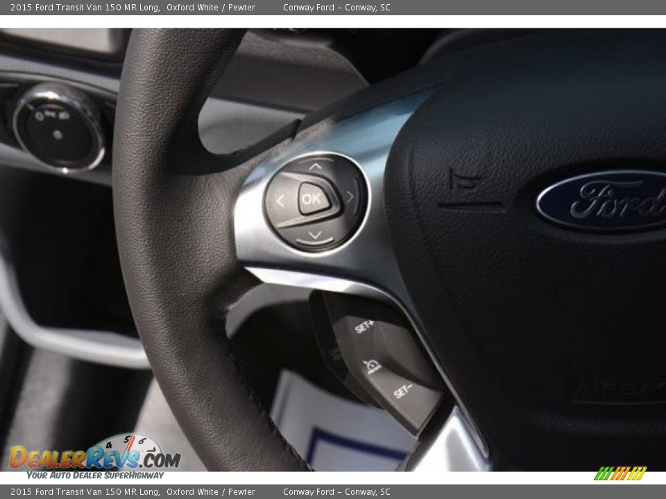 2015 Ford Transit Van 150 MR Long Oxford White / Pewter Photo #13