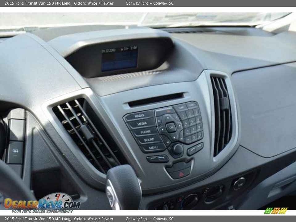 2015 Ford Transit Van 150 MR Long Oxford White / Pewter Photo #15