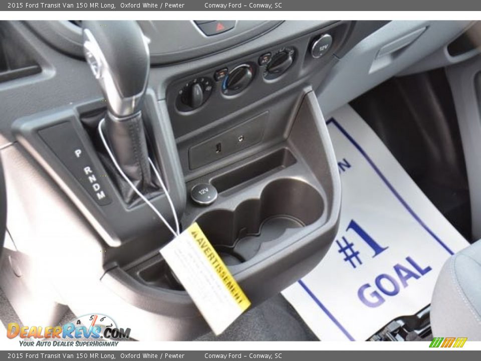 2015 Ford Transit Van 150 MR Long Oxford White / Pewter Photo #17