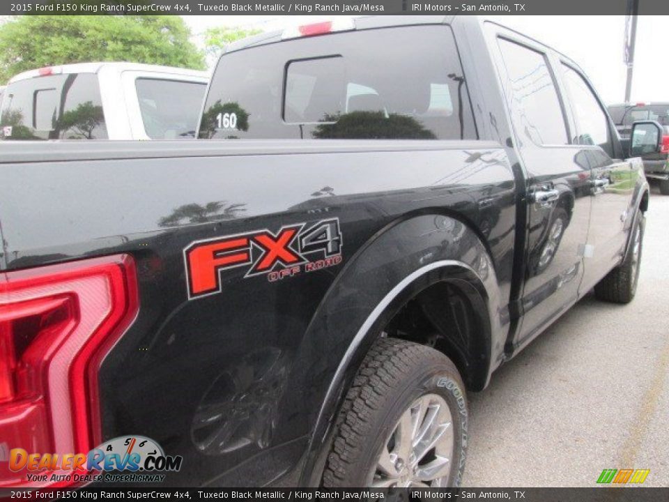 2015 Ford F150 King Ranch SuperCrew 4x4 Tuxedo Black Metallic / King Ranch Java/Mesa Photo #14