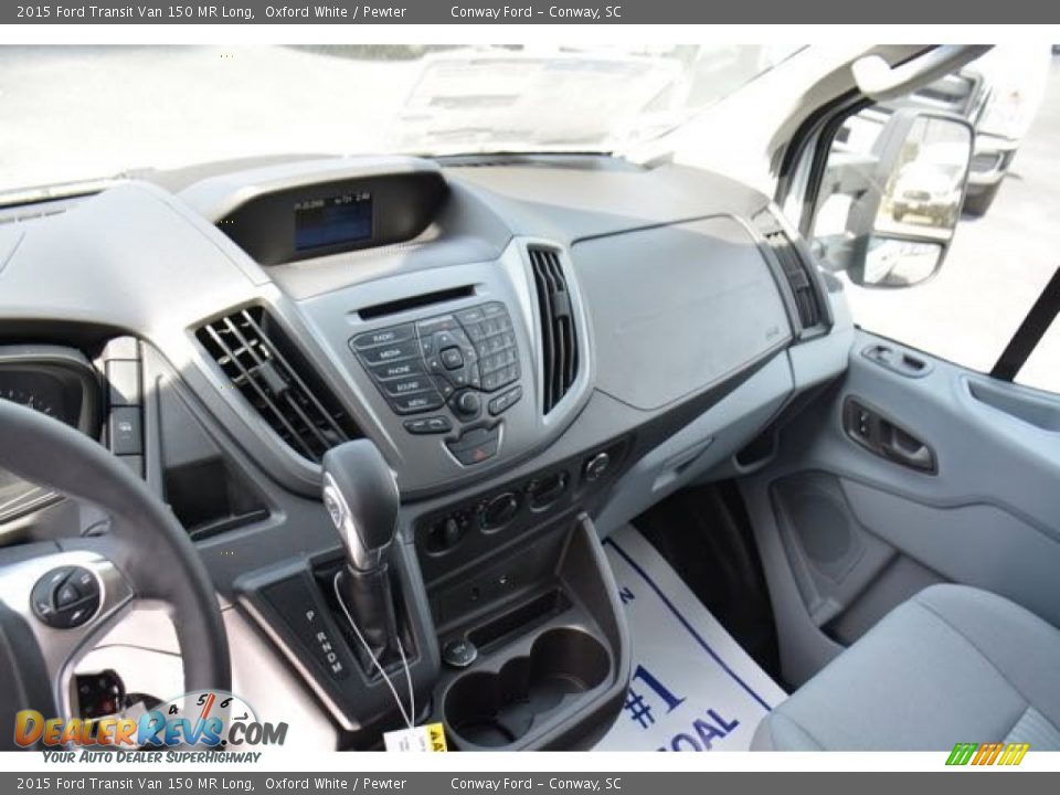 2015 Ford Transit Van 150 MR Long Oxford White / Pewter Photo #18