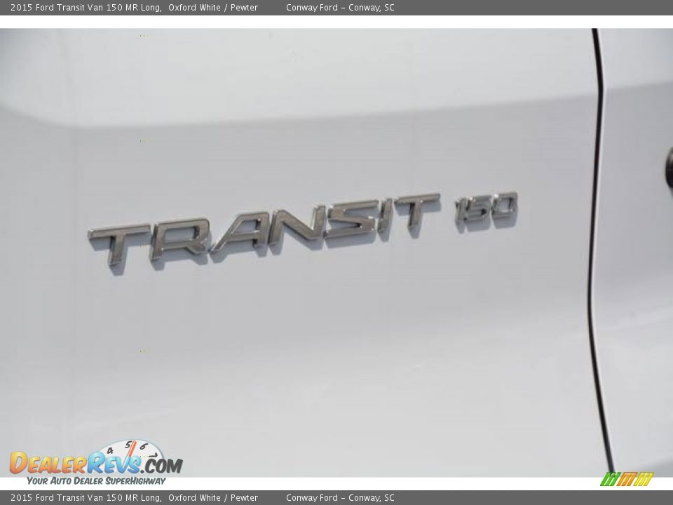 2015 Ford Transit Van 150 MR Long Oxford White / Pewter Photo #24