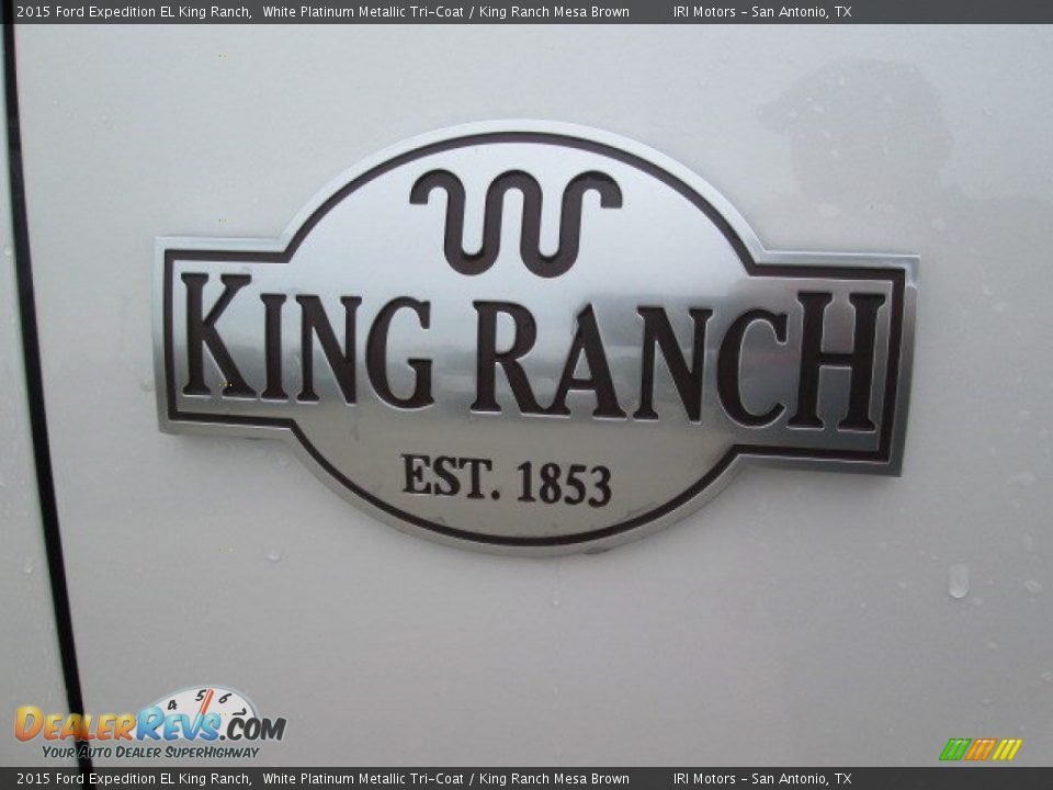 2015 Ford Expedition EL King Ranch White Platinum Metallic Tri-Coat / King Ranch Mesa Brown Photo #3