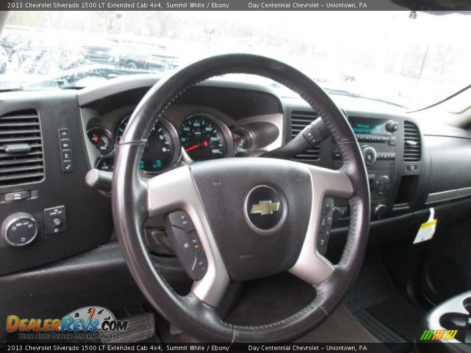 2013 Chevrolet Silverado 1500 LT Extended Cab 4x4 Summit White / Ebony Photo #23