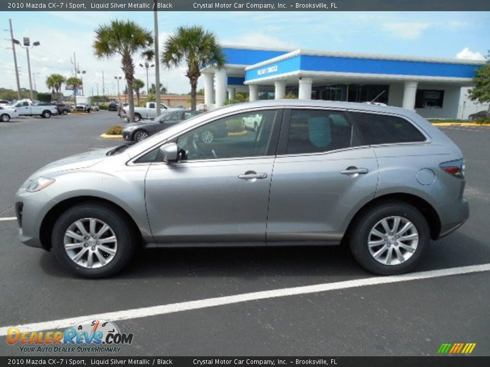2010 Mazda CX-7 i Sport Liquid Silver Metallic / Black Photo #2