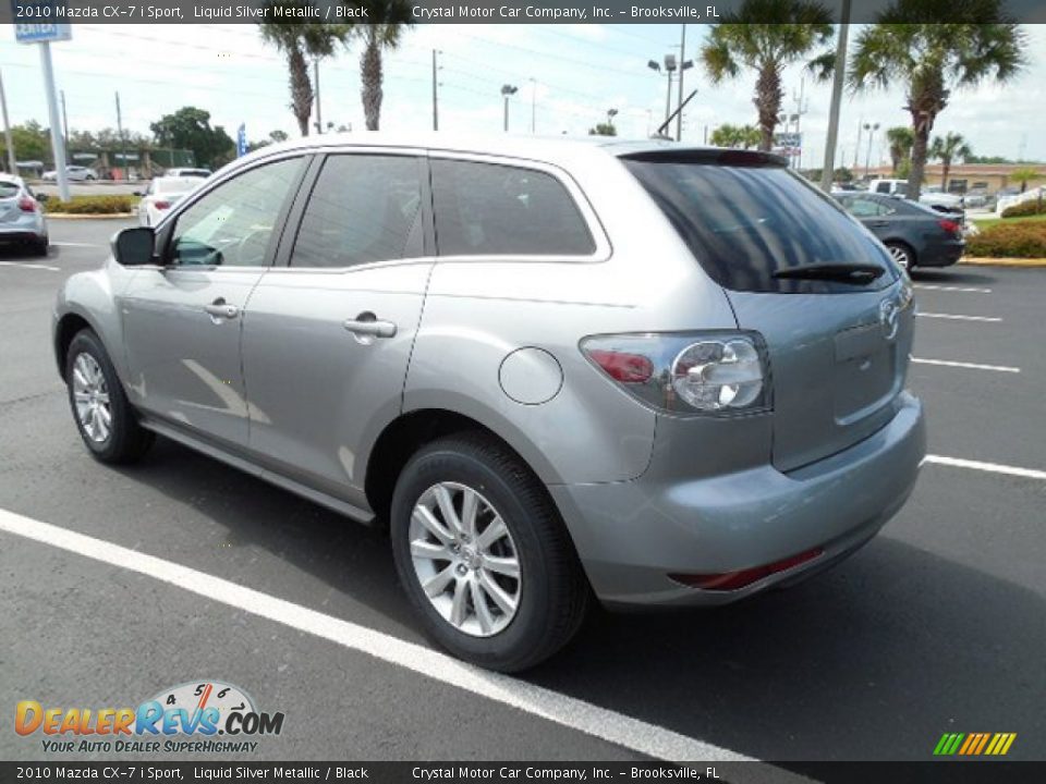 2010 Mazda CX-7 i Sport Liquid Silver Metallic / Black Photo #3
