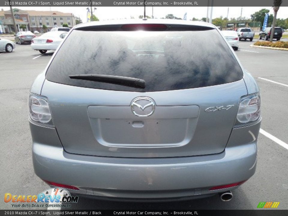 2010 Mazda CX-7 i Sport Liquid Silver Metallic / Black Photo #9