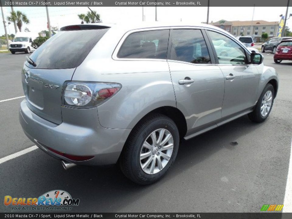 2010 Mazda CX-7 i Sport Liquid Silver Metallic / Black Photo #10
