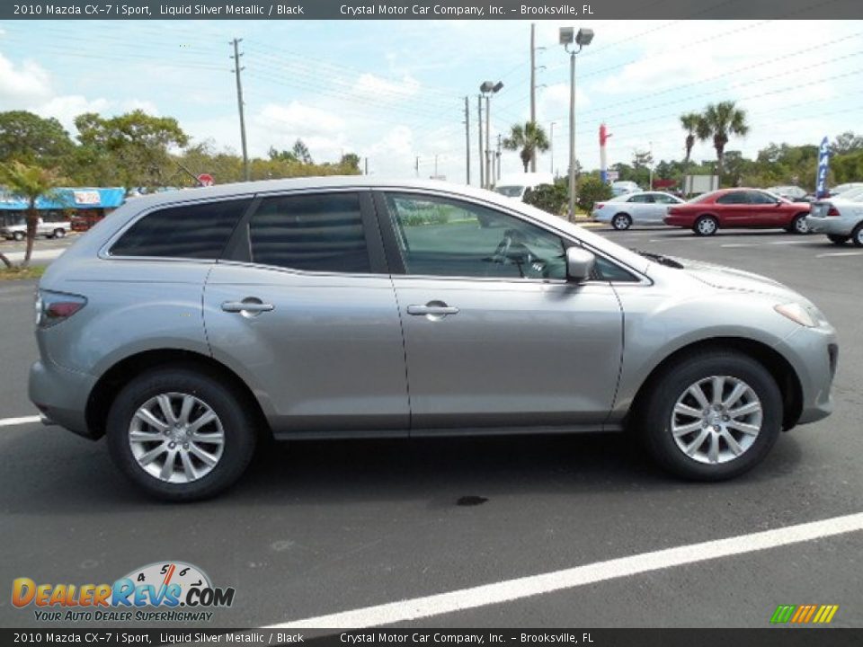 2010 Mazda CX-7 i Sport Liquid Silver Metallic / Black Photo #11
