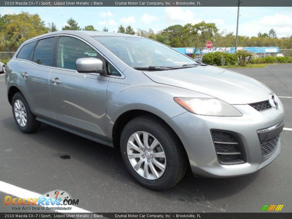 2010 Mazda CX-7 i Sport Liquid Silver Metallic / Black Photo #12