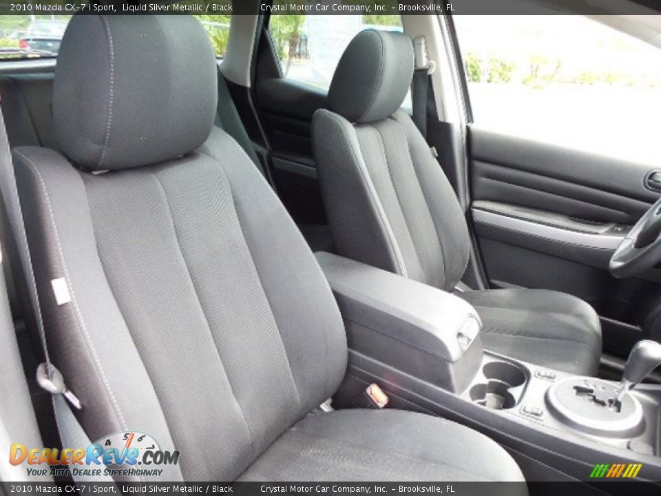2010 Mazda CX-7 i Sport Liquid Silver Metallic / Black Photo #14