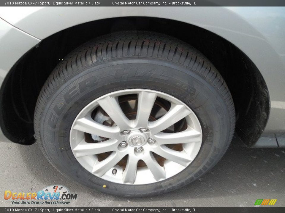 2010 Mazda CX-7 i Sport Liquid Silver Metallic / Black Photo #16