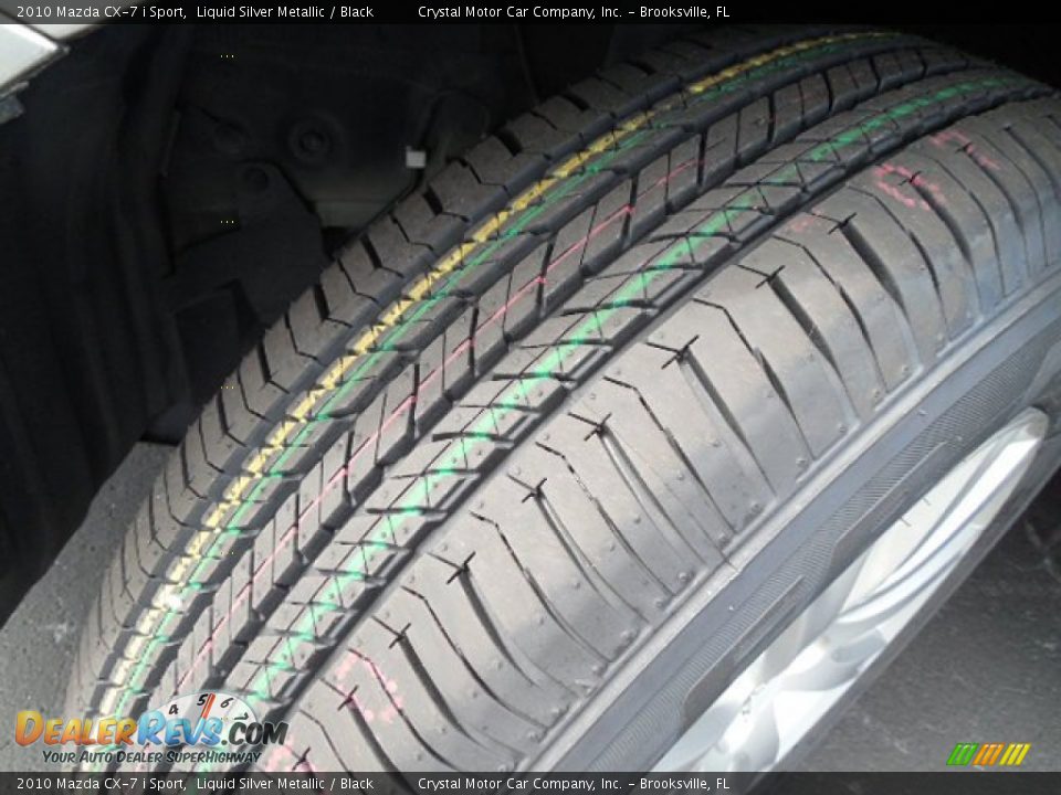 2010 Mazda CX-7 i Sport Liquid Silver Metallic / Black Photo #19