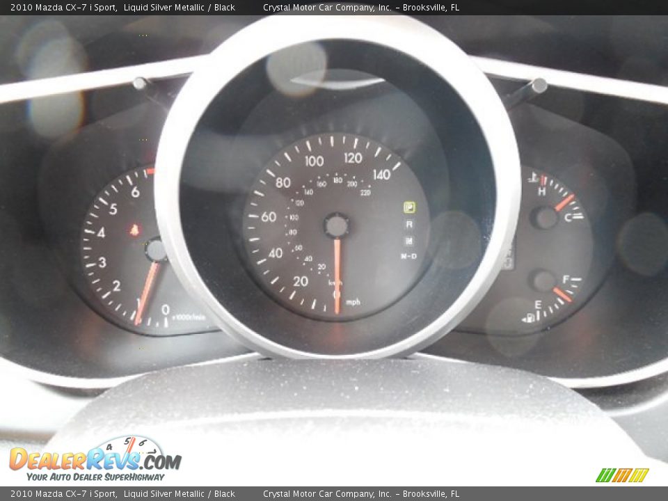 2010 Mazda CX-7 i Sport Liquid Silver Metallic / Black Photo #20